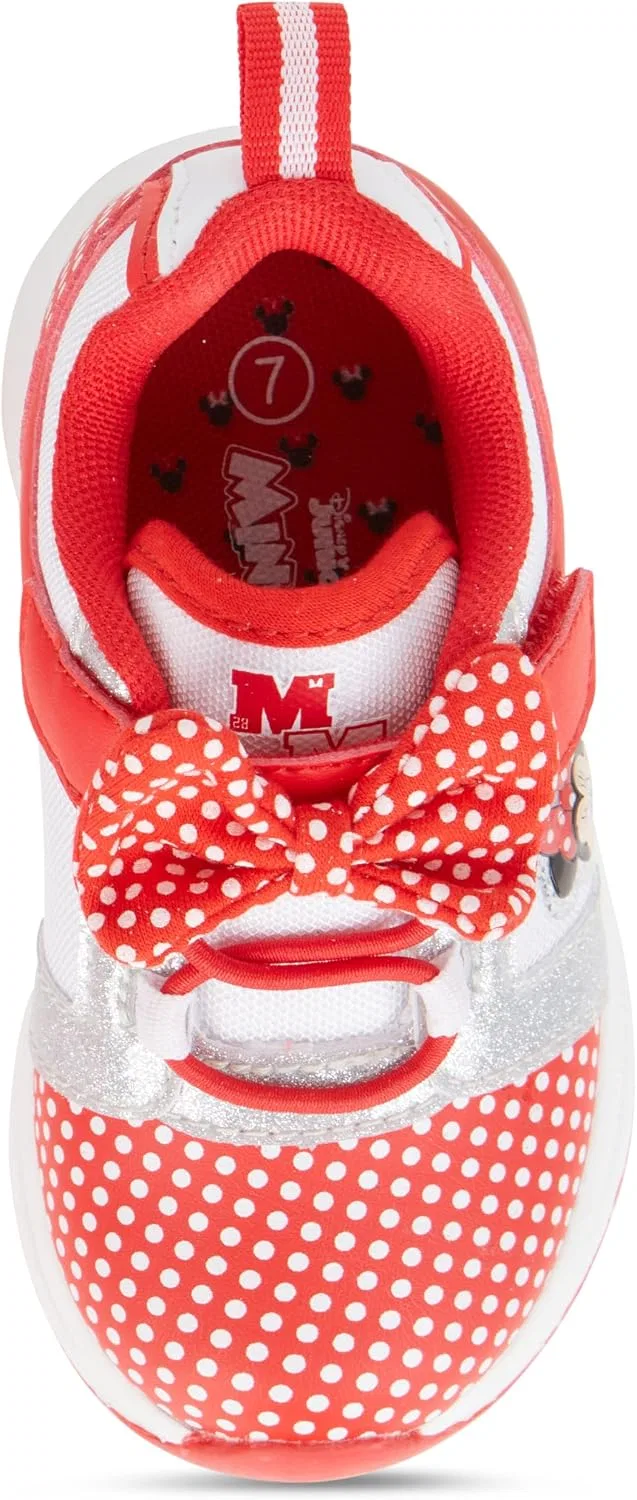 Детские кроссовки для девочек с принтом Minnie Mouse Disney, Red — фото 4
