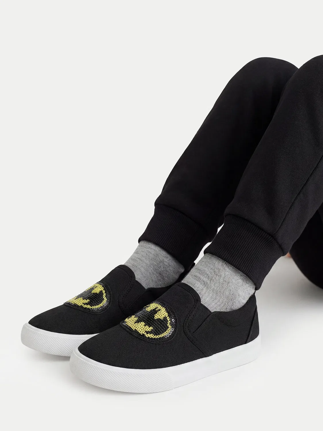 Тканевые кроссовки для мальчика Batman, черный