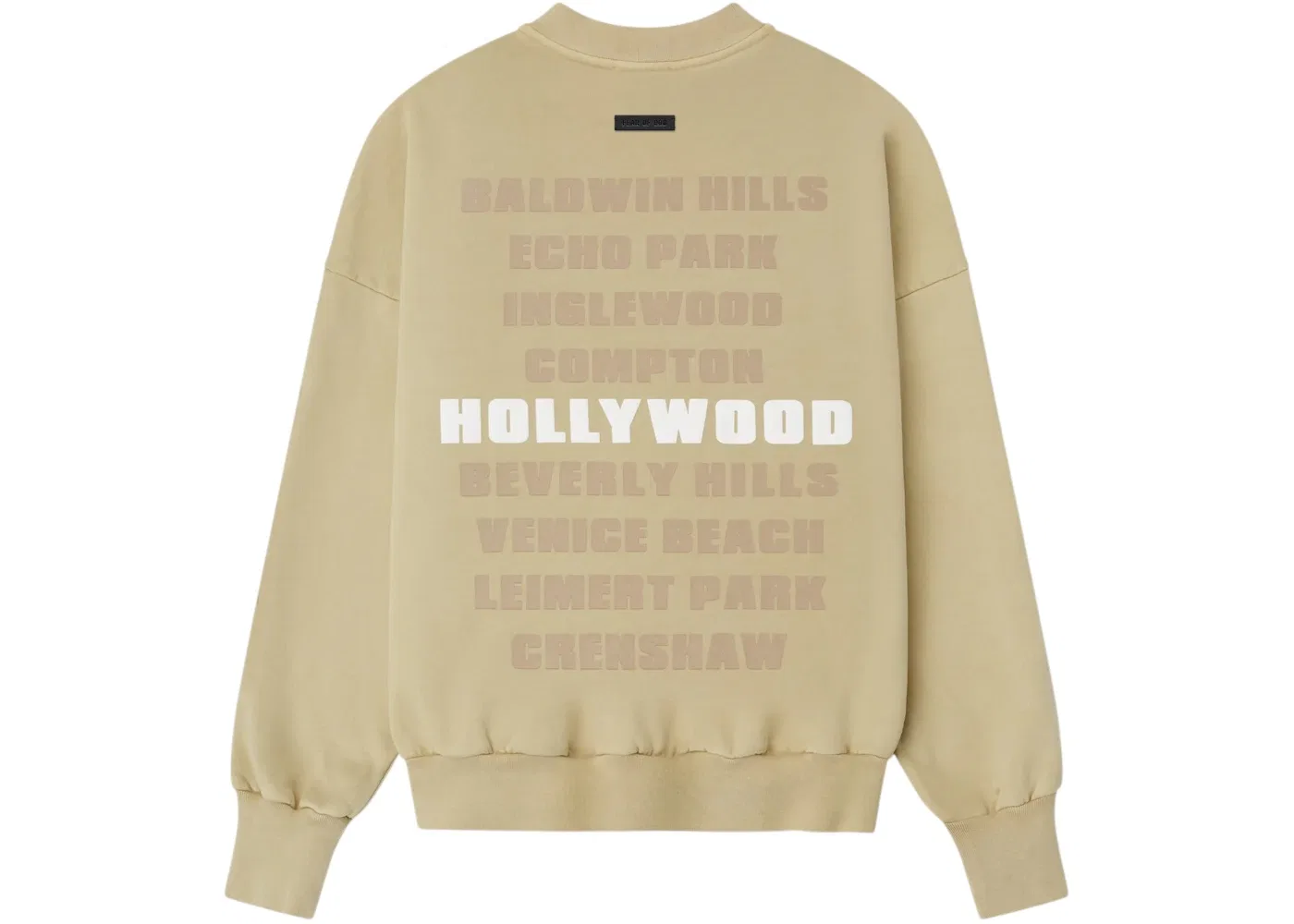 Мужской свитшот с принтом Crewneck Fear of God, Dirty Ivory — фото 2