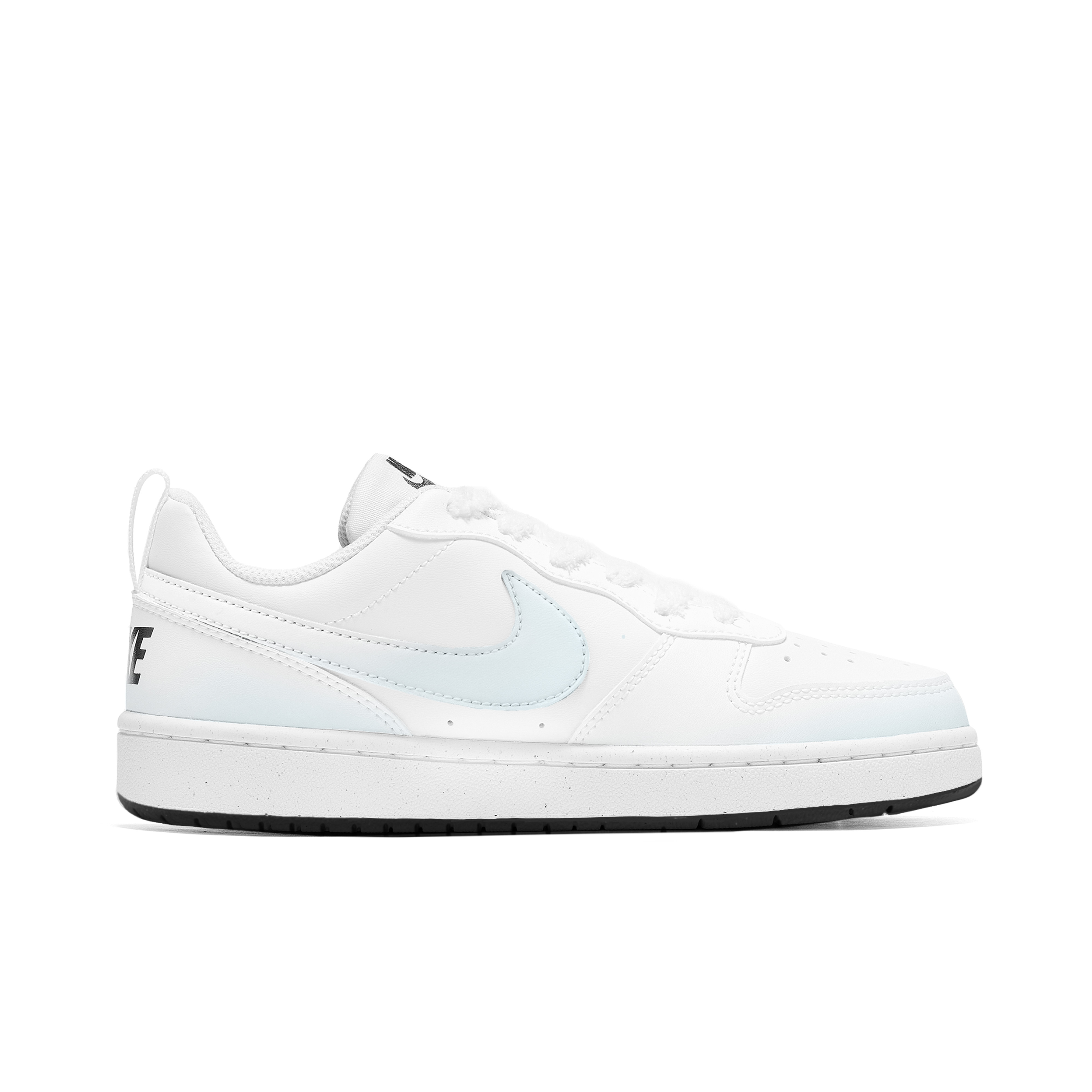 Nike Кроссовки для скейтбординга Court Borough устойчивые к истиранию низкие детские сине-белые подростковые — фото 4
