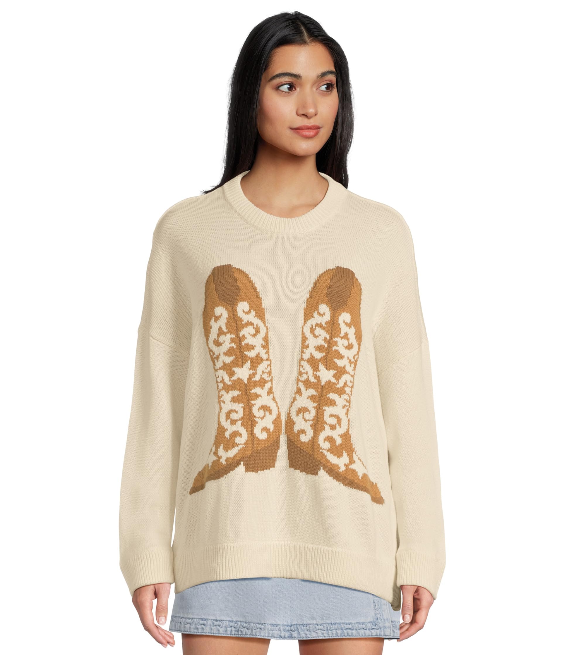 

Свитер Show Me Your Mumu Stay Awhile Sweater, цвет Cowboy Boot Knit