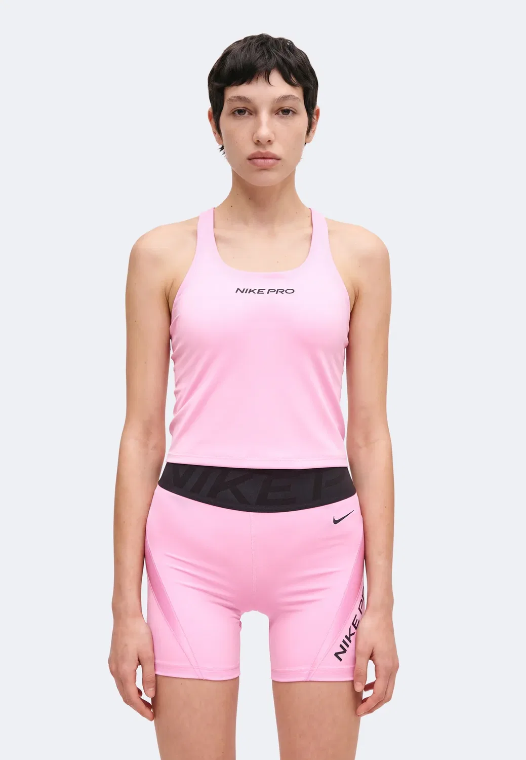 Топ-Бюстгальтер для коррекции фигуры Nike Performance, Pink Rise/Black