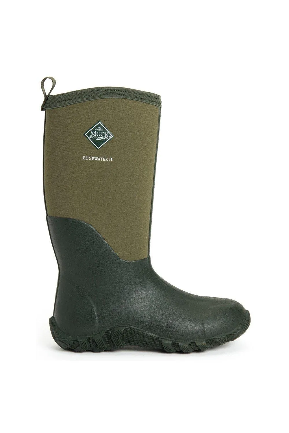 Женские резиновые сапоги Muck Boots Edgewater II с логотипом, зеленый — фото 4