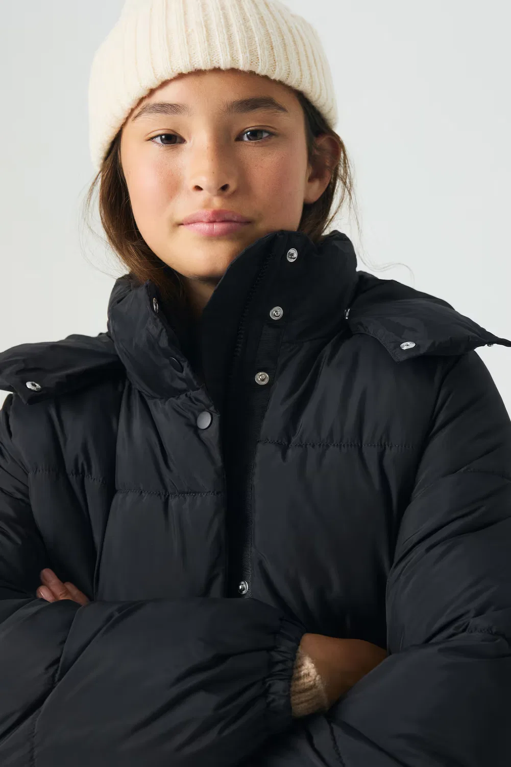 Пуховая куртка H&M, Schwarz — фото 2