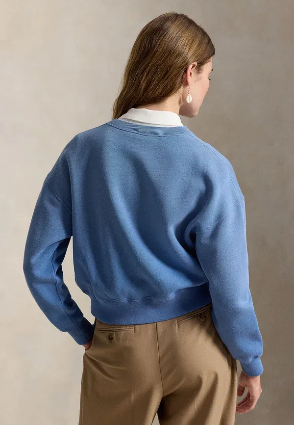 Кардиган с принтом Logo Snapped Cardigan Polo Ralph Lauren, Nimes Blue, синий — фото 3
