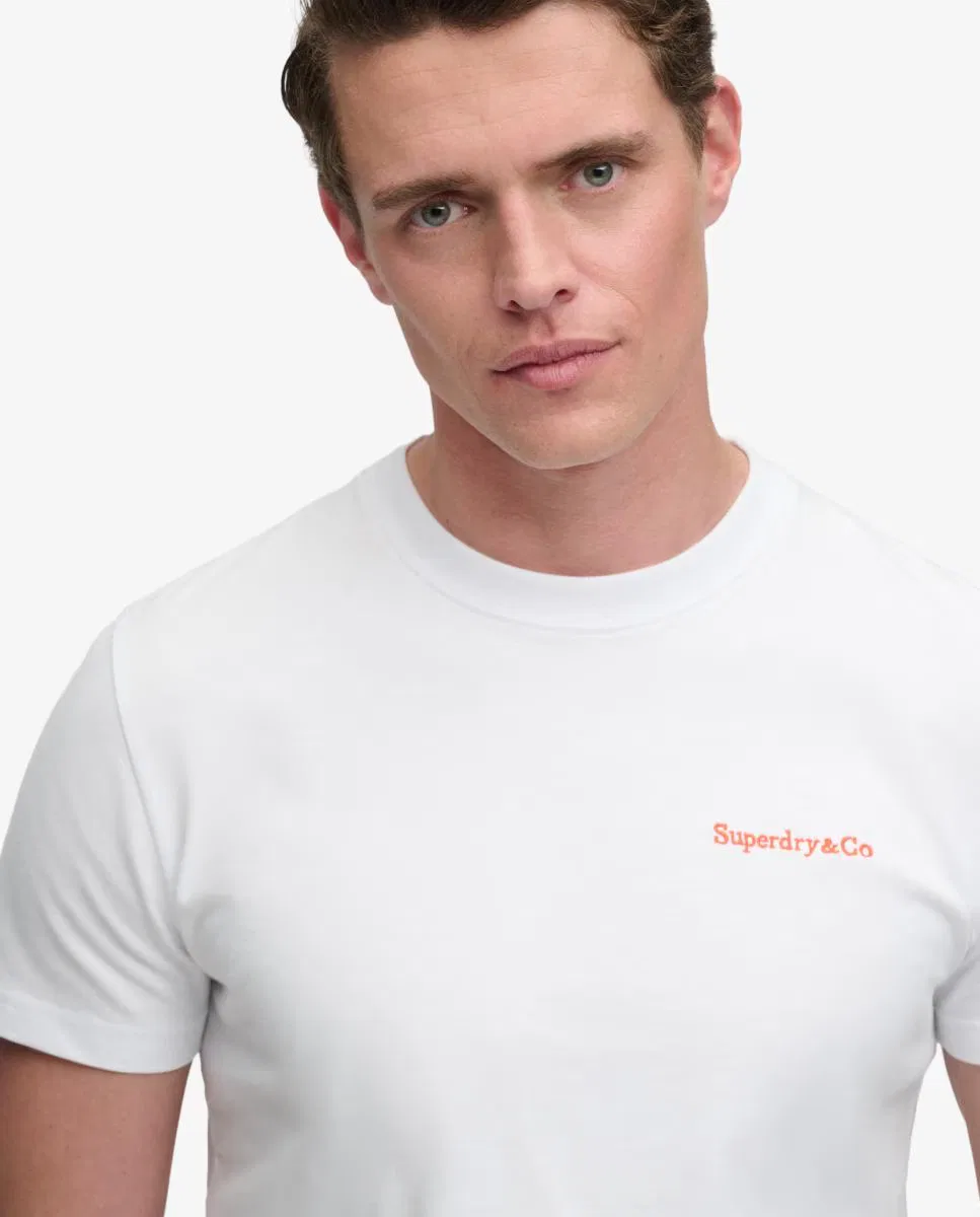 Мужская футболка, Essential Company Logo, Superdry, белый — фото 4