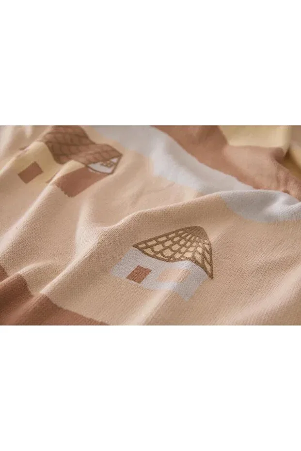 Детский комплект одежды для новорожденных с однотонным принтом Patique, Beige — фото 3