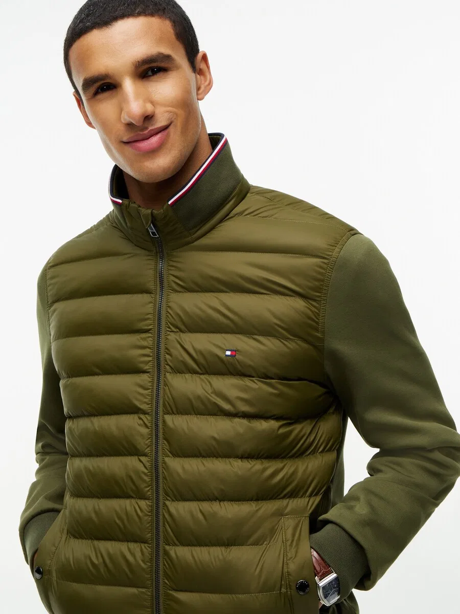 Куртка TOMMY HILFIGER Between-Season Jacket 'Ess' оливкового цвета — фото 3