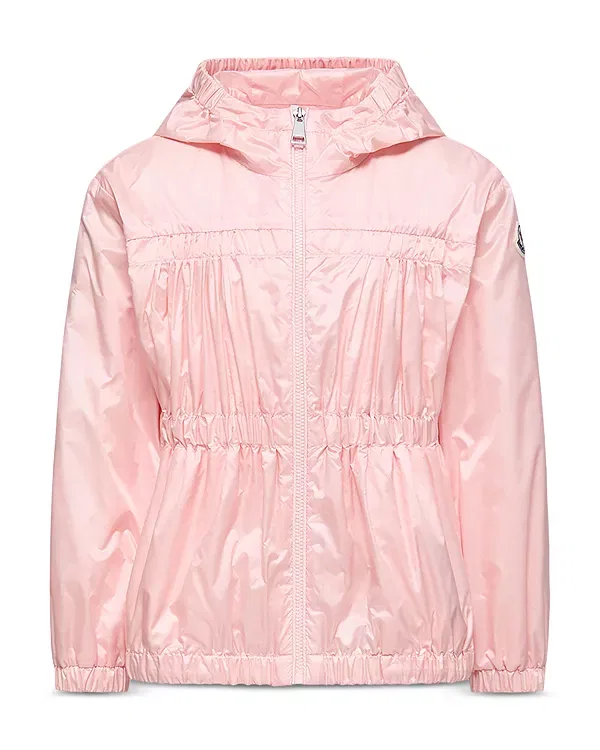 Детское пальто для девочек с капюшоном Moncler, Open Pink