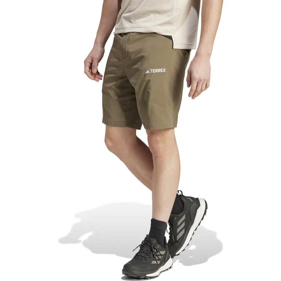 Шорты спортивные с принтом Xpr Md Short adidas, Зеленый