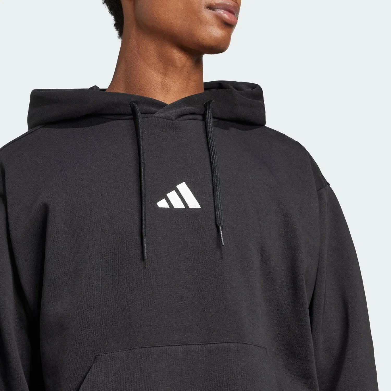 Мужское худи с капюшоном Essentials Feelcozy Adidas, Schwarz — фото 4