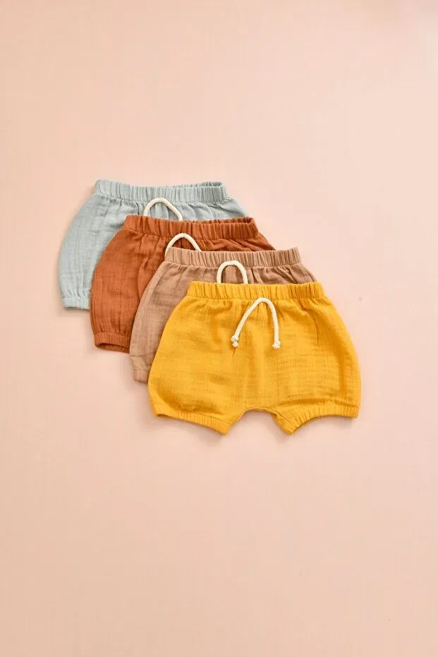Детские шорты для девочек хлопковые Lollie Baby&Kids, Hardal — фото 2