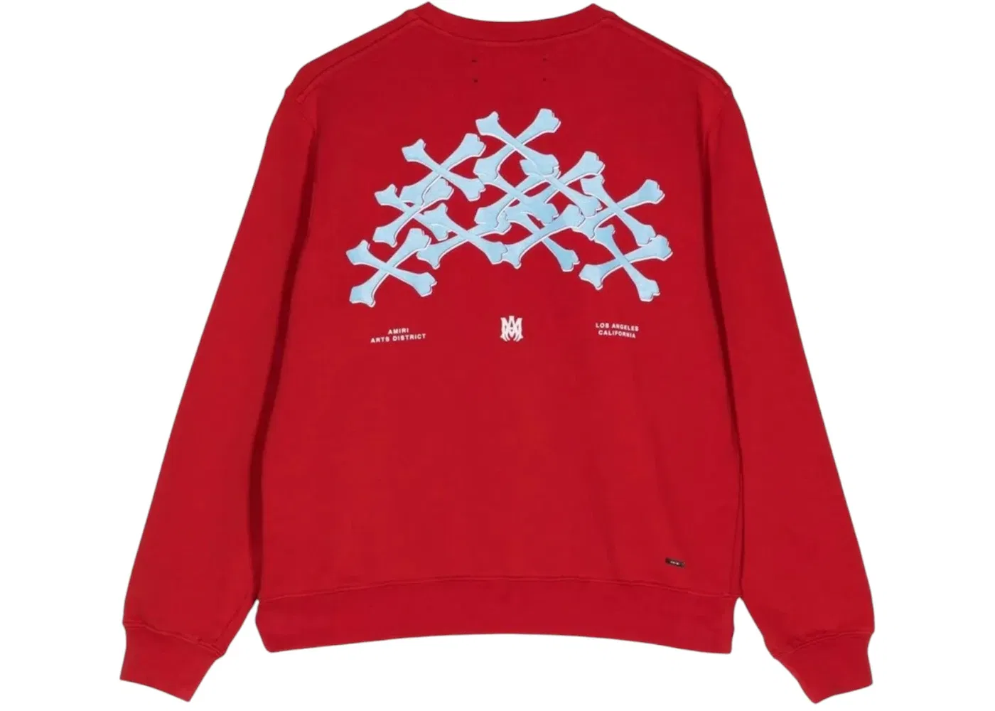 Детский свитшот с принтом AMIRI Crewneck, Red/Blue — фото 2