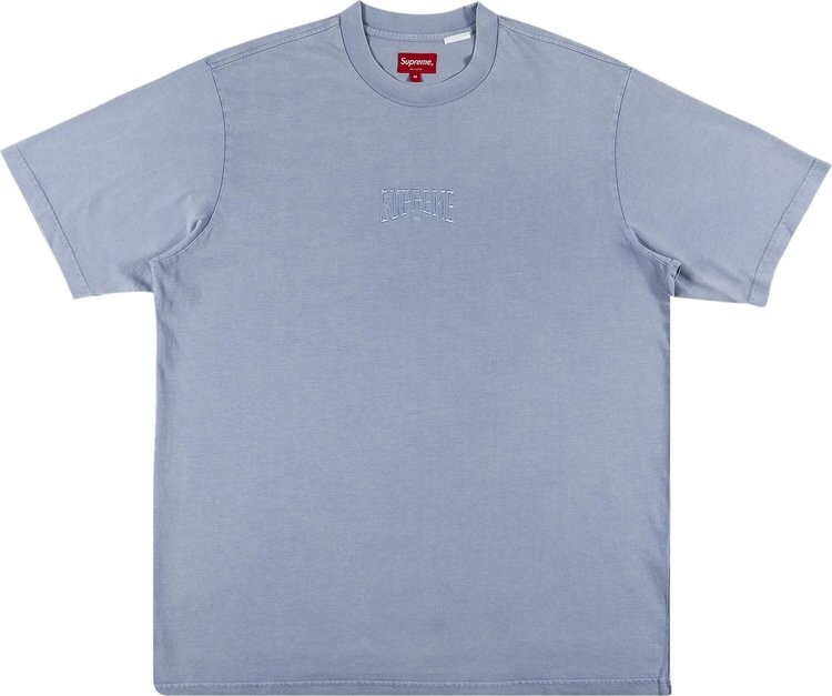 

Футболка Supreme Acid Wash Short-Sleeve Top 'Light Blue', синий