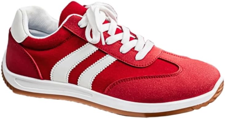 

Мужские спортивные кроссовки большого размера с мягкой подошвой и дышащим материалом, Легкие повседневные спортивные кроссовки Hoalox, красный