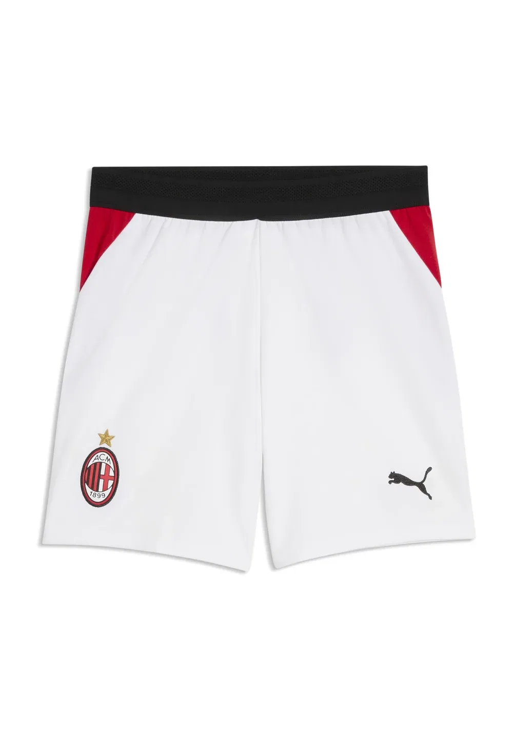 Футбольные шорты AC Milan 26/27, унисекс, клубная одежда Puma, White-For All Time Red