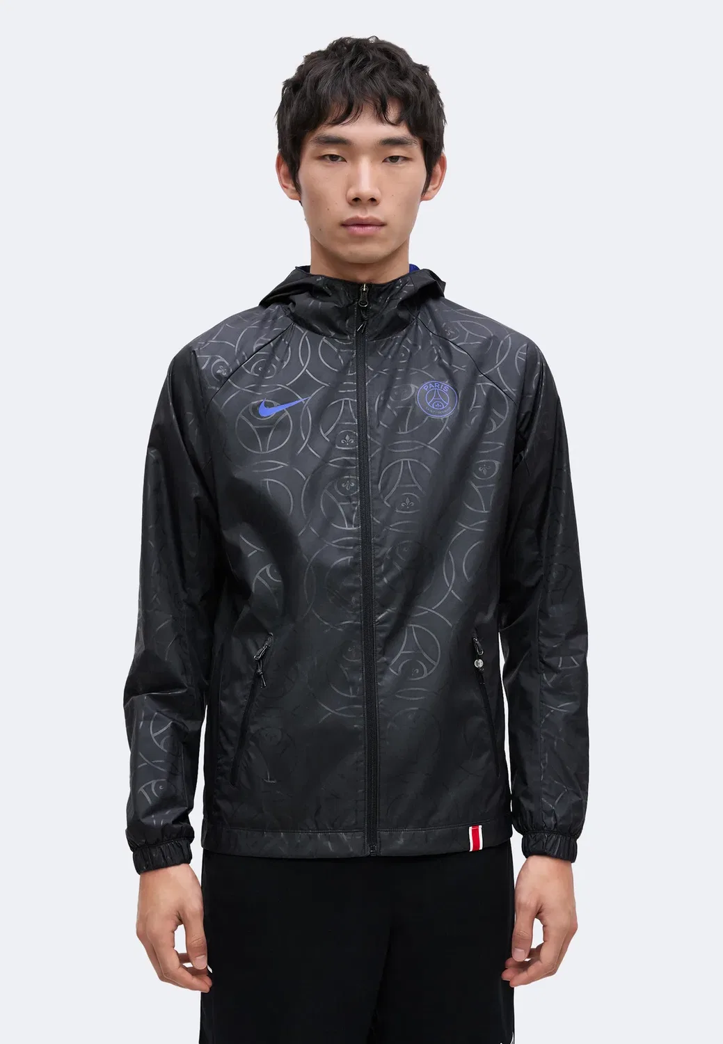 Псж - ветровка Nike Performance, Black/Old Royal — фото 3