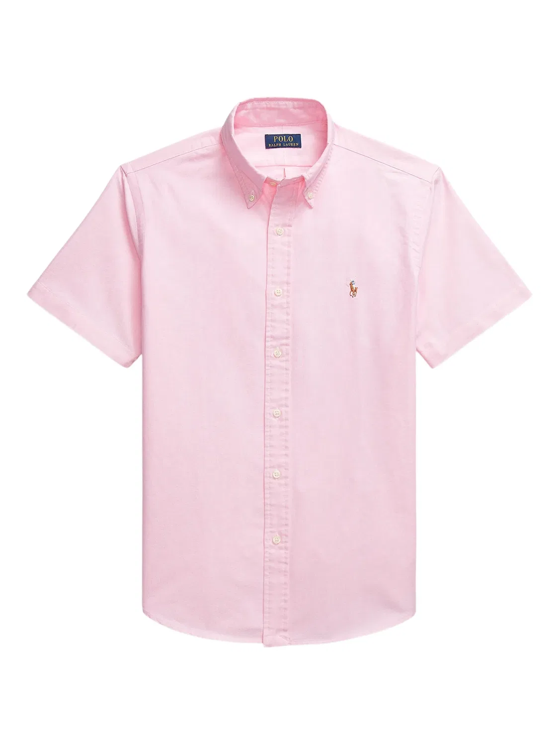 Рубашка светло-розовая из хлопка Polo Ralph Lauren, светло-розовый