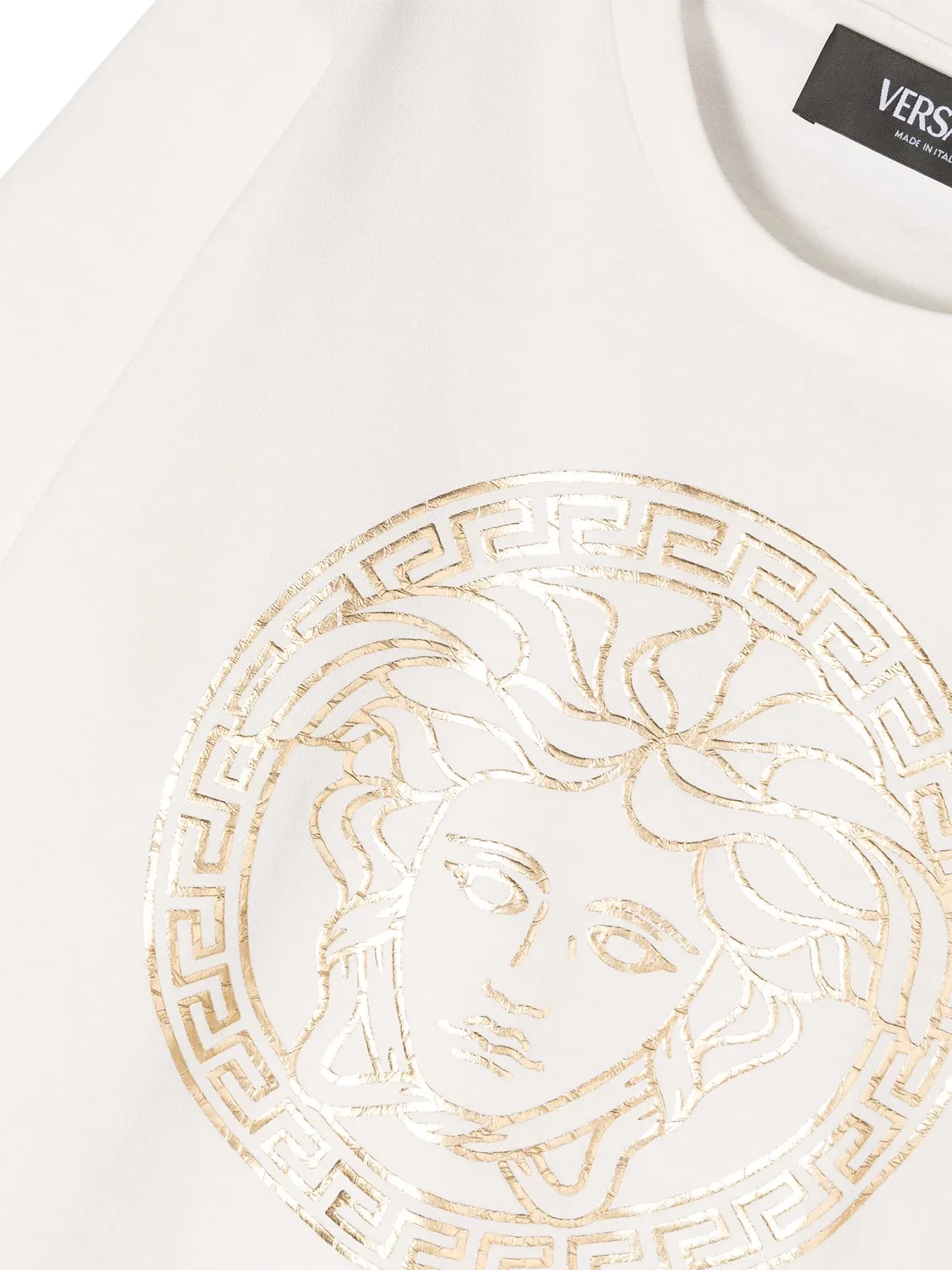 Футболка с принтом головы Медузы Versace, белый — фото 3