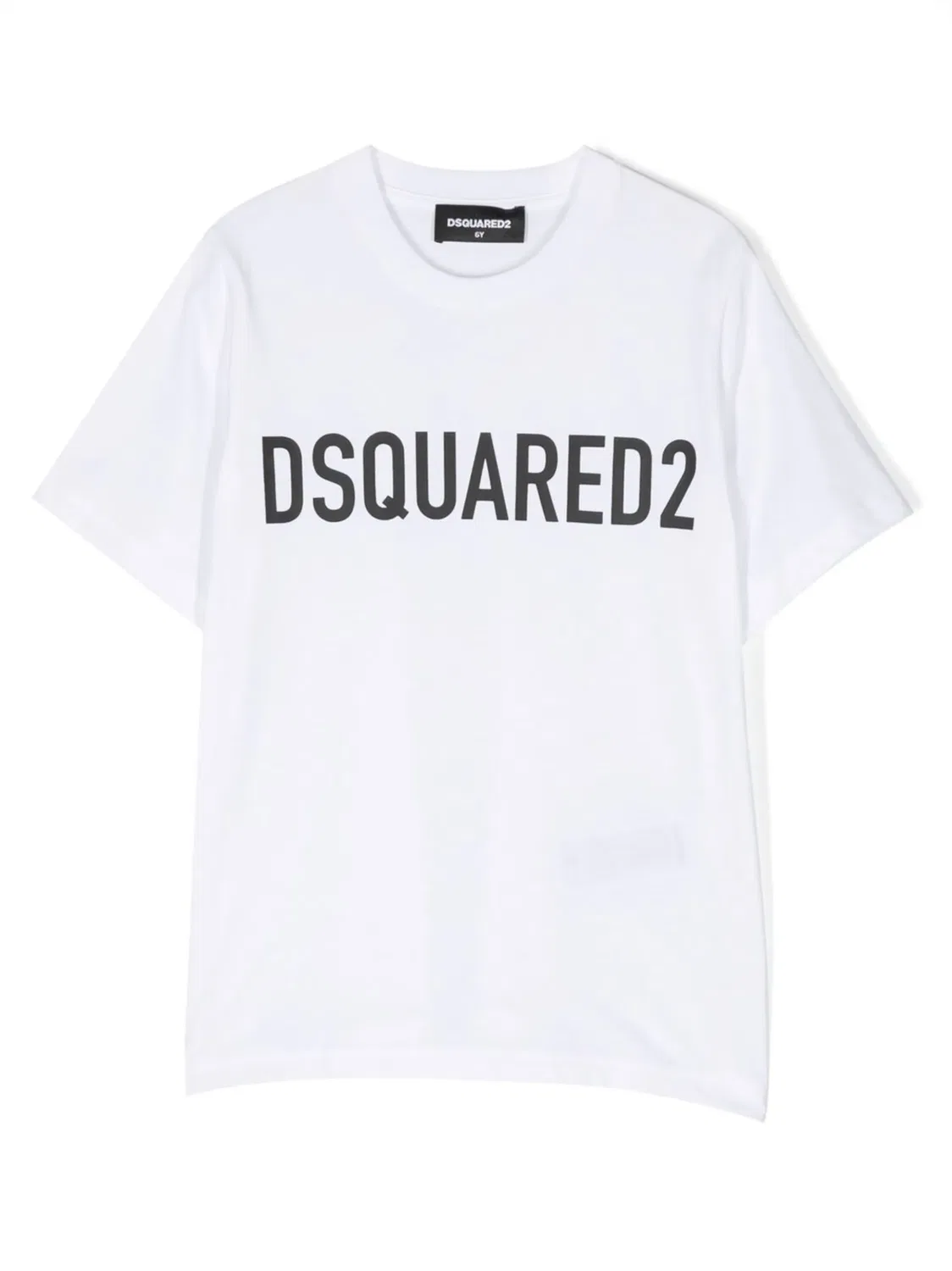Футболка с логотипом на груди DSQUARED2, белый