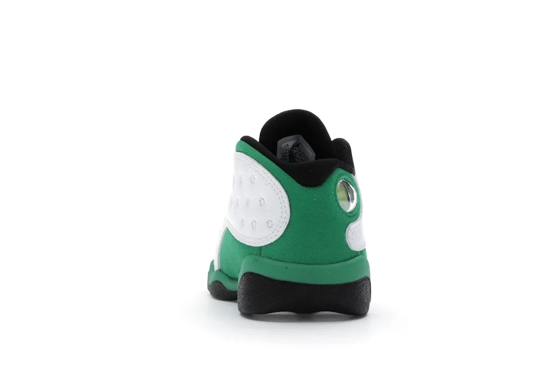 Детские кроссовки с принтом Jordan 13 Retro Jordan, White/White-Lucky Green-Black — фото 4