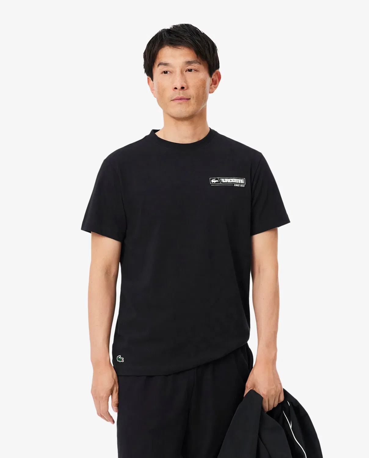 Мужская спортивная футболка с принтом Ultra Dry Lacoste, Blanco