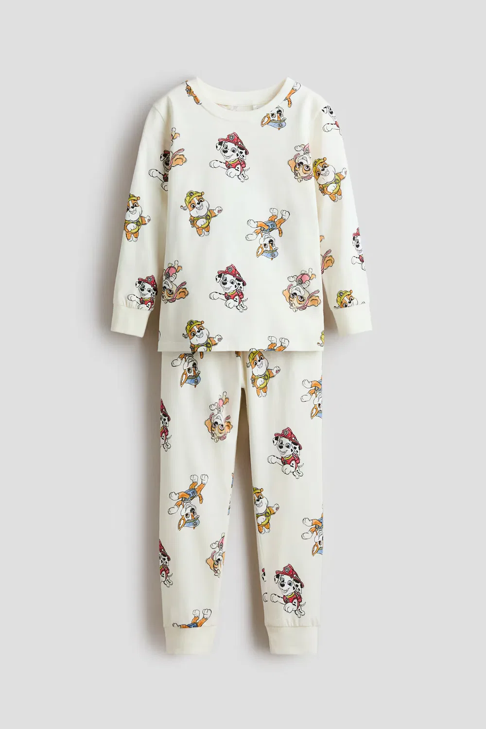 Пижама из набивного хлопка H&M, Cremefarben/Paw Patrol
