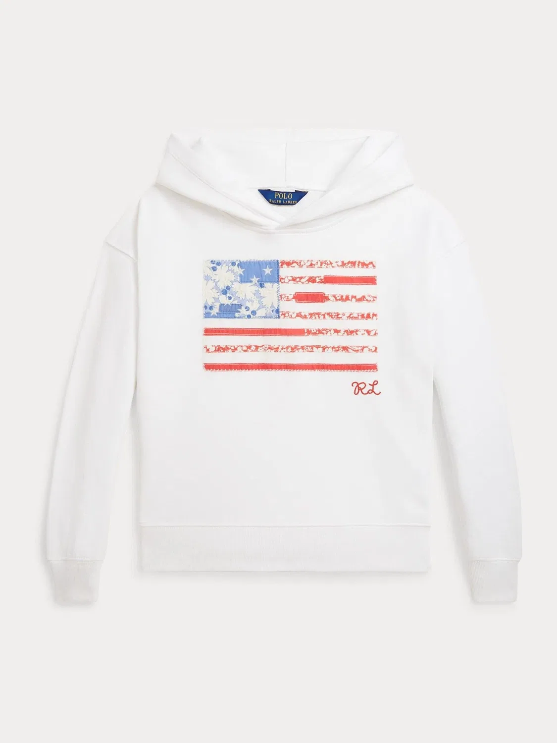 Худи Polo Ralph Lauren White Flag, белый — фото 4