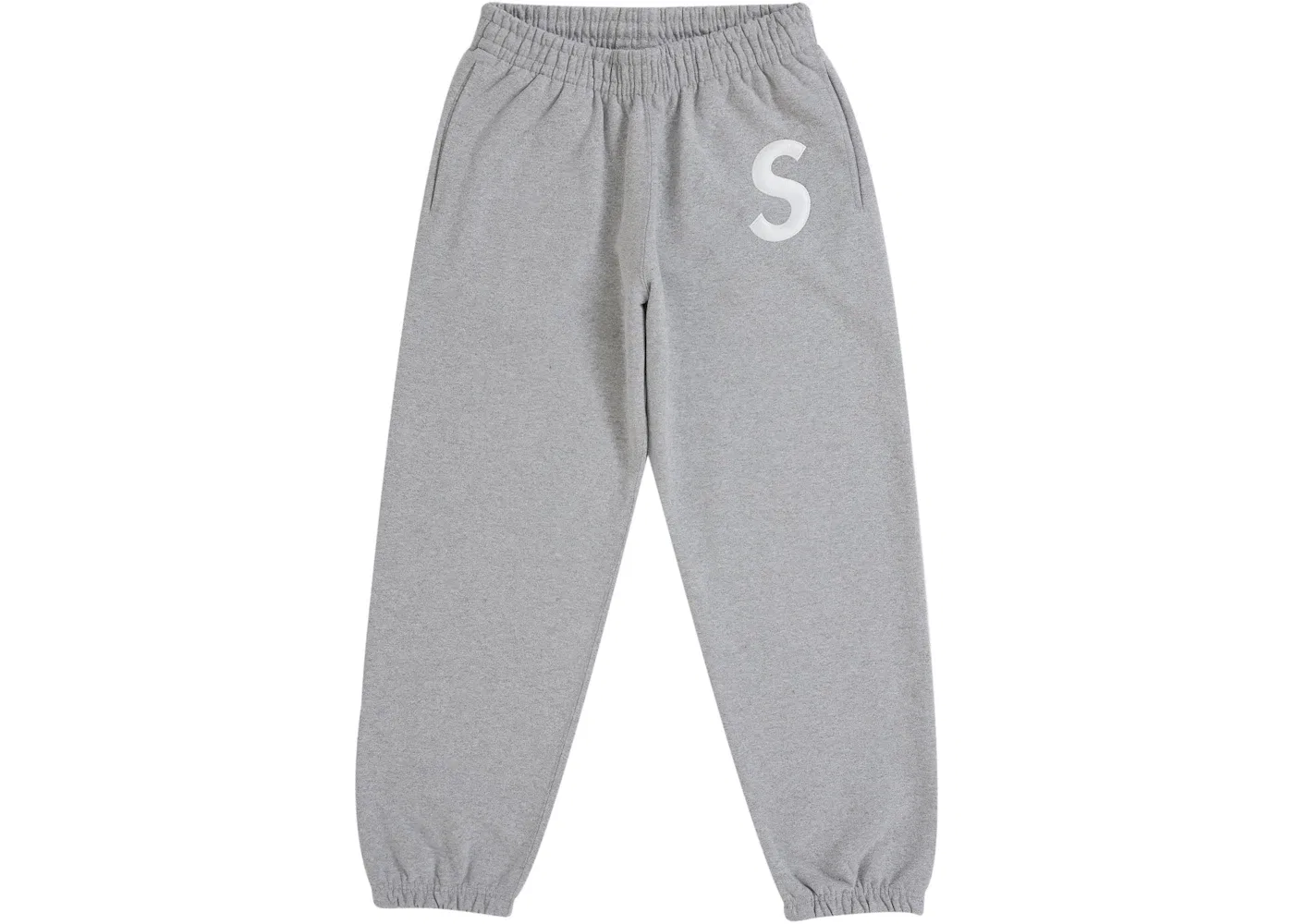Мужские спортивные штаны с вышитым логотипом Supreme S Logo Sweatpant FW25, Heather Grey