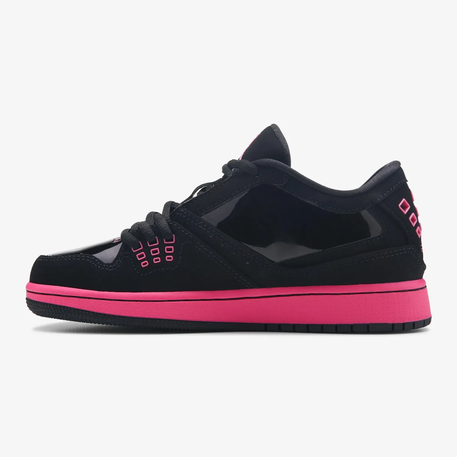 Детские низкие кроссовки 1 Flight Jordan, Black/Pink — фото 2