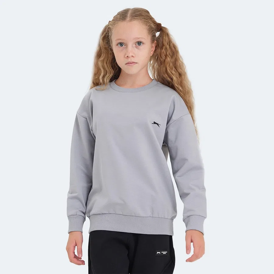 Свитшот детский с принтом Luppa Slazenger, Темно-серый