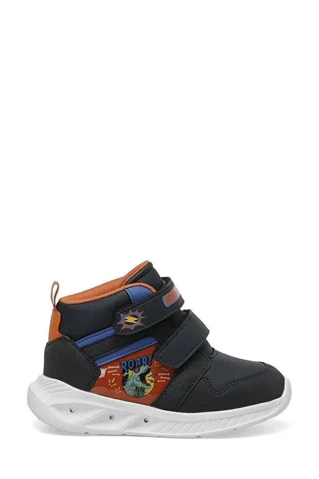 Детские ботинки для девочек с принтом Mante hi 3pr navy blue boy's high sneaker Kinetix, Navy Blue
