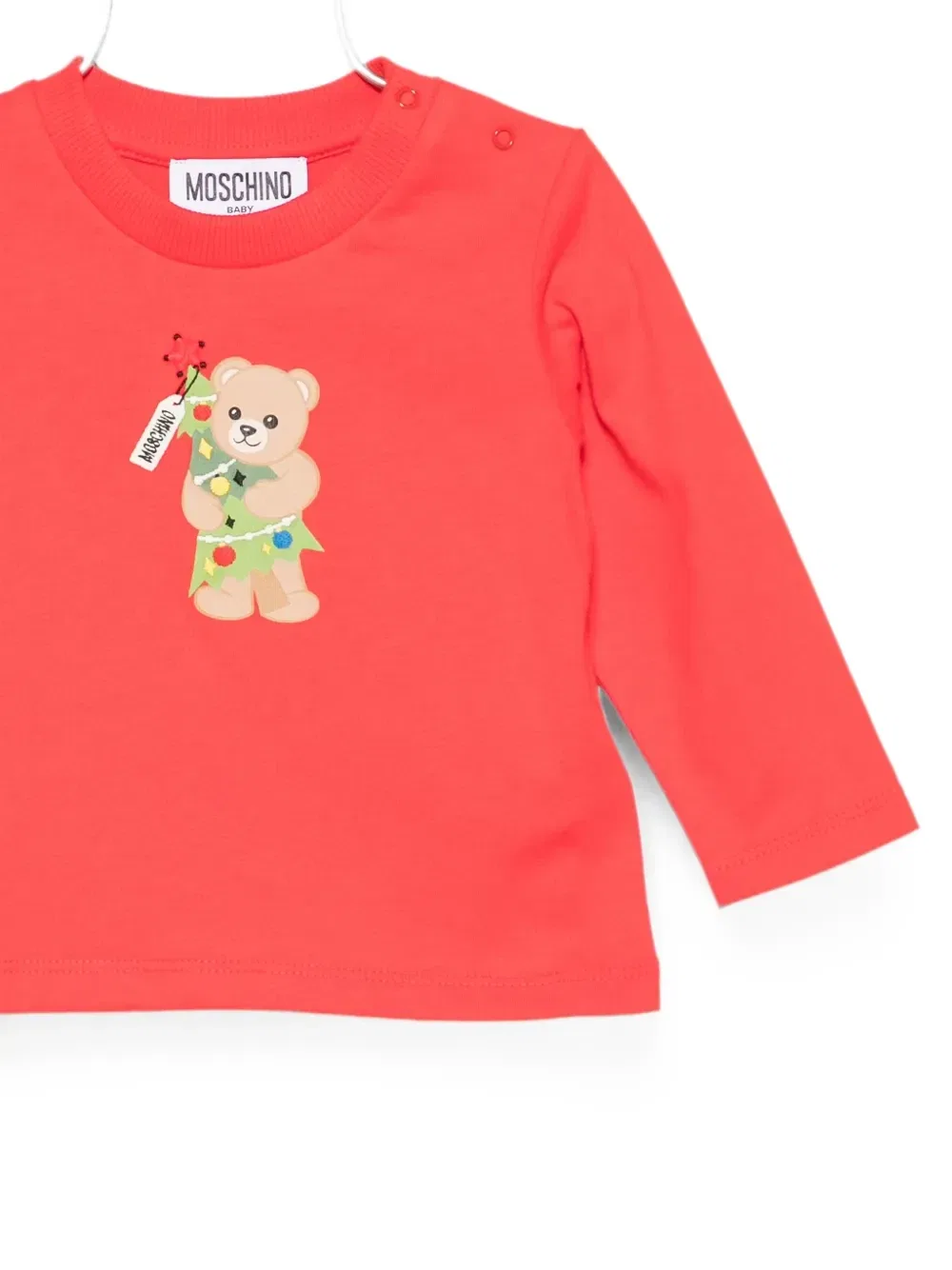 Футболка с принтом "Медвежонок Тедди" Moschino Kids, красный — фото 3