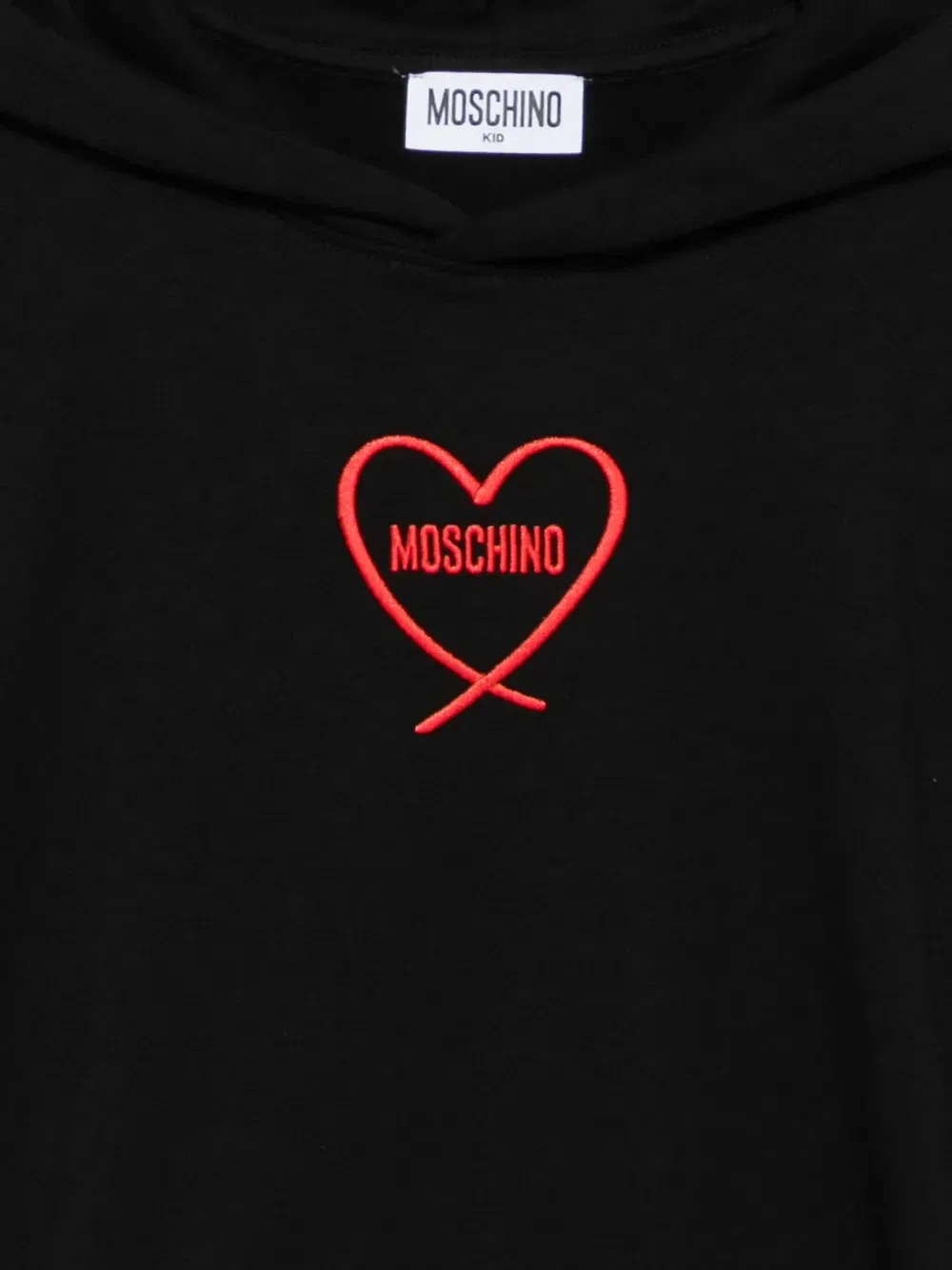 Толстовка с вышитым логотипом Moschino Kids, черный — фото 3