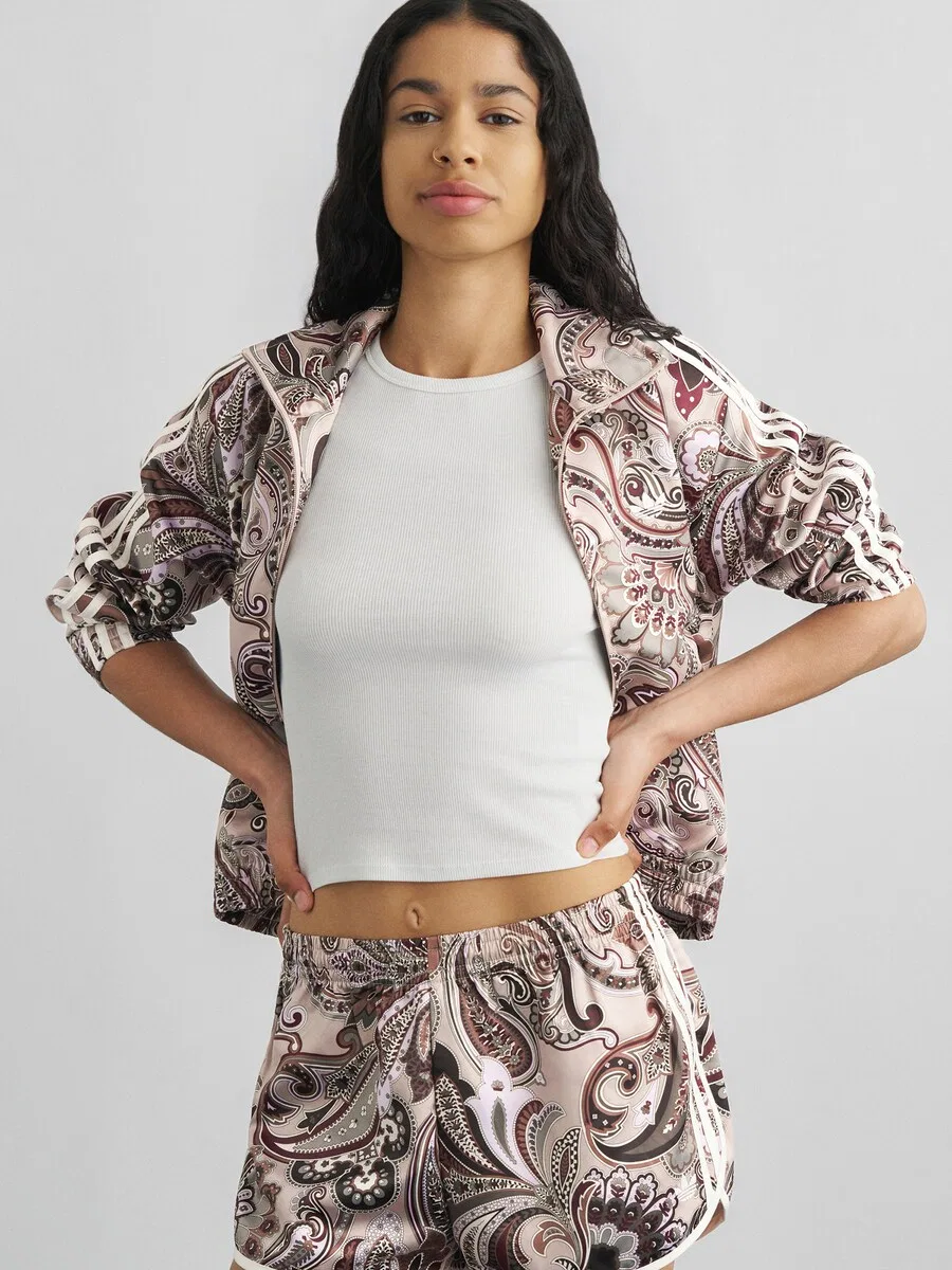 Куртка ADIDAS ORIGINALS Between-Season Jacket 'Liberty London Firebird' коричневого цвета — фото 3