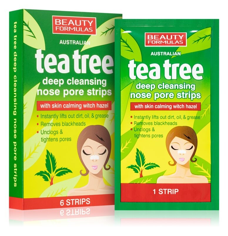 

Полоски для очистки носа Beauty Formulas Tea Tree