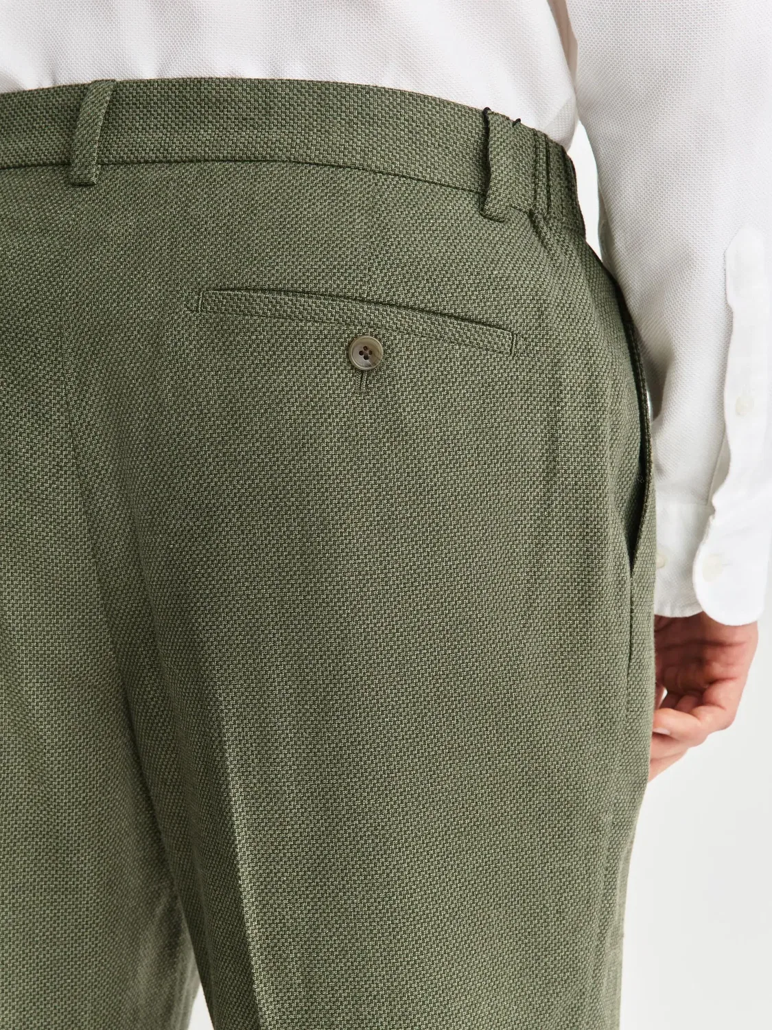 Брюки Regular Tapered Fit Next, зеленый — фото 4
