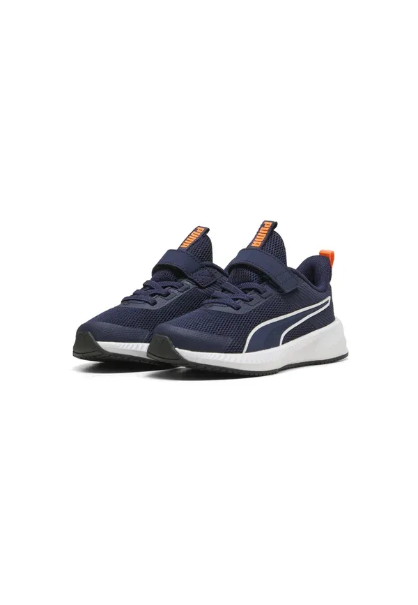 Кроссовки с эластичными шнурками Flyer 4 Puma, Navy-white, белый/темно-синий — фото 2