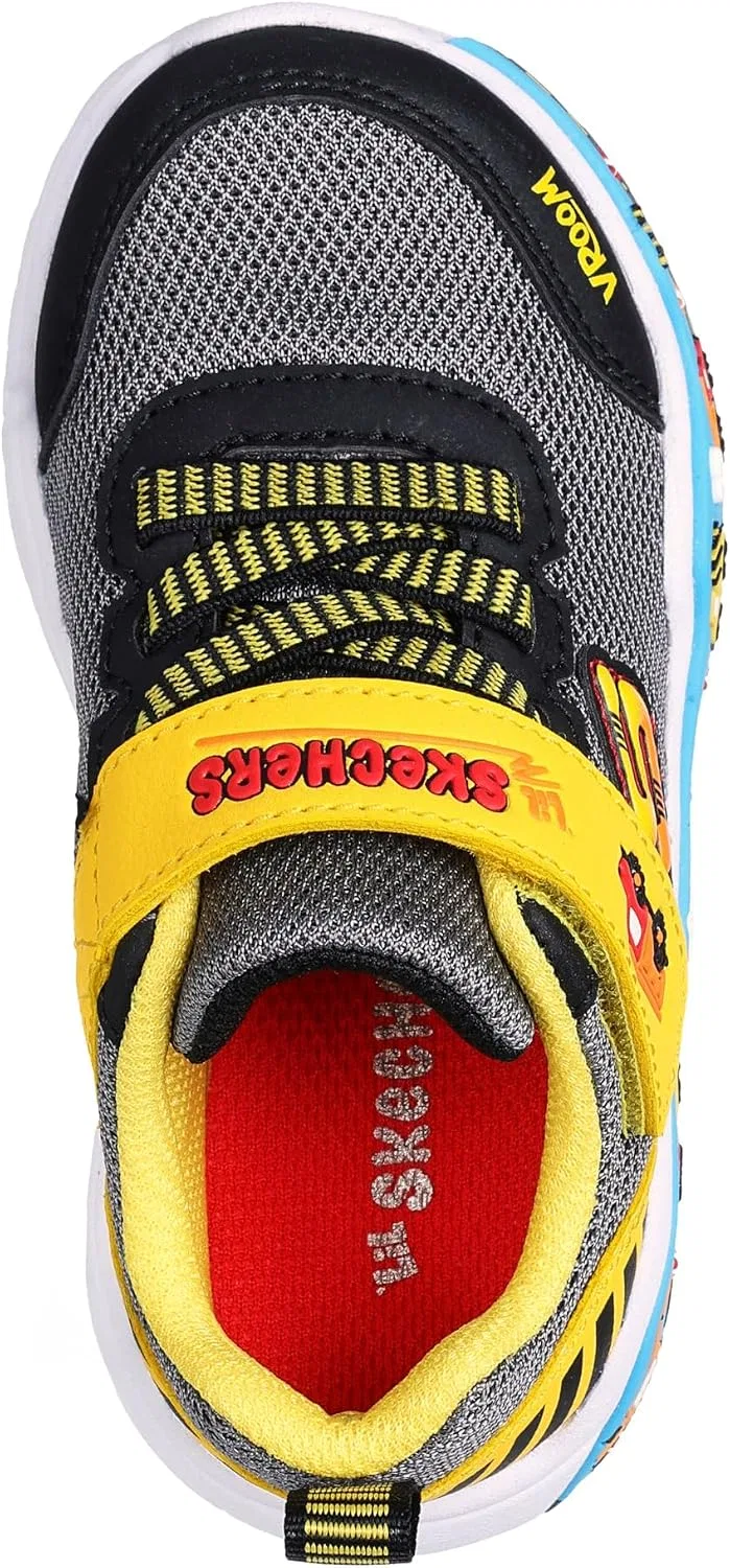 Детские кроссовки для мальчиков Play Scene Skechers, Black/Yellow — фото 3
