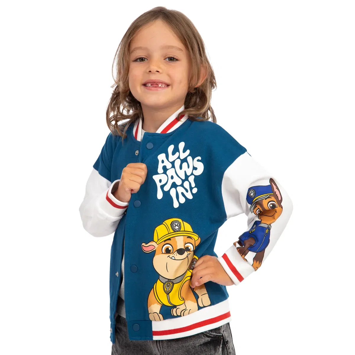 Детская куртка-бомбер Chase, Marshall and Rubble Paw Patrol, Blue — фото 3