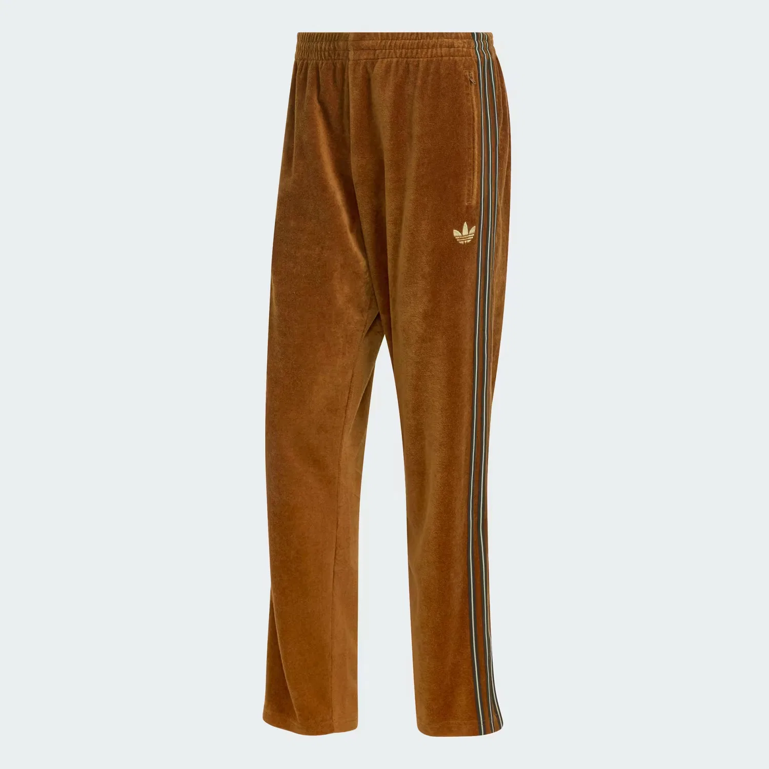Мужские спортивные брюки из велюра Firebird Adidas Originals, темно-бронзовый — фото 4