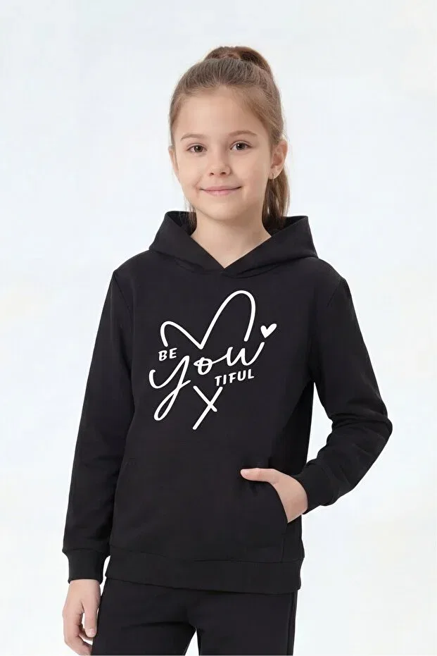 Детский комплект для девочек с принтом Panios Kids, Black-Grey-Navy Blue — фото 2