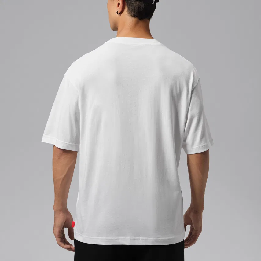 Мужская футболка с круглым вырезом White/Black Jordan — фото 4