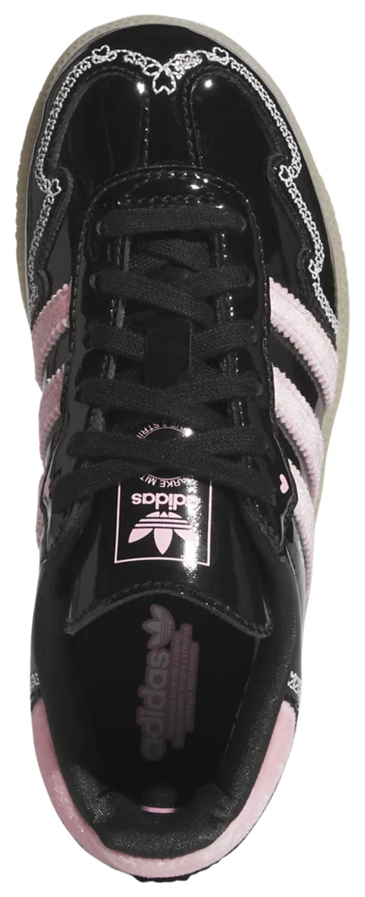 Кроссовки для девочек Samba Adidas, розовый/черный — фото 4