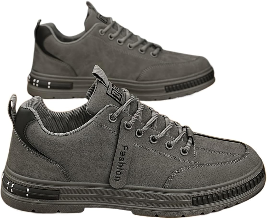 

Мужские удобные кроссовки Hhhchpm однотонные, износостойкие обувь для скейтборда, мужские тренировочные и кроссовки, серый