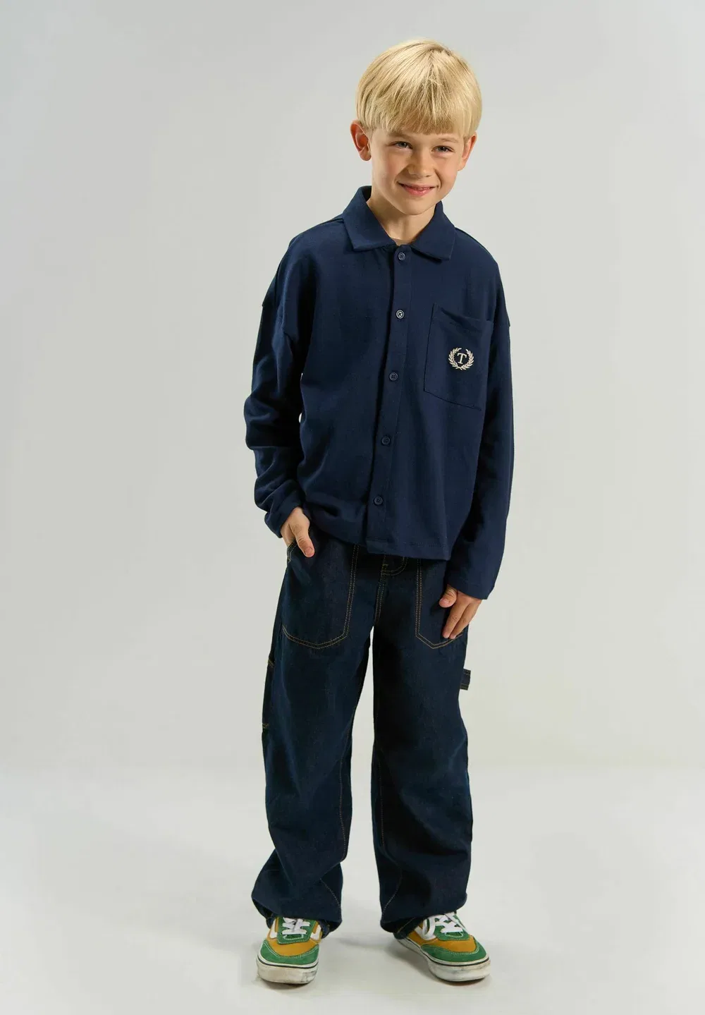 Tnvictor os l_s cardigan - cardigan The New, Navy Blazer