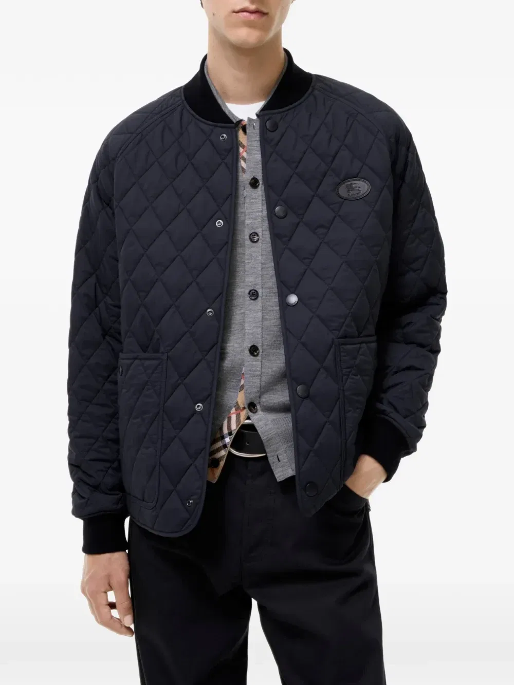Стеганая куртка Burberry, синий — фото 2