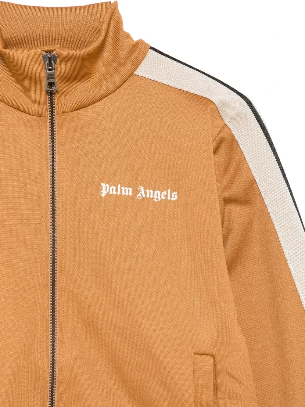 Олимпийка с боковыми полосами и логотипом Palm Angels Kids, бежевый — фото 3