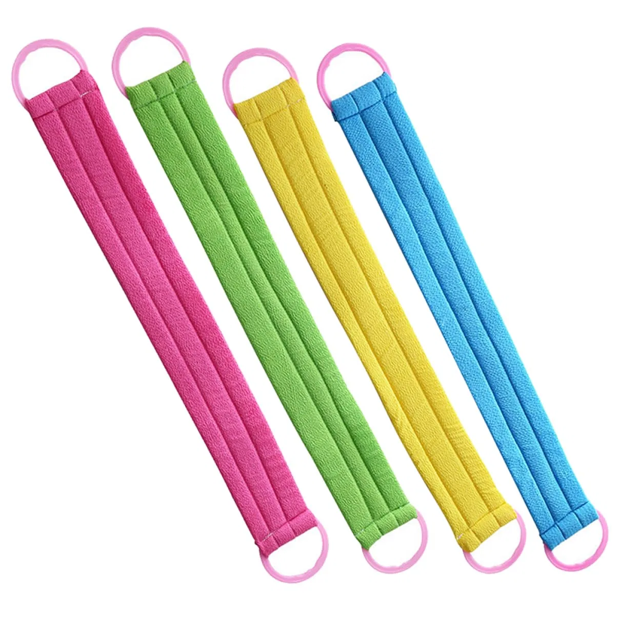 Мочалка для отшелушивания FRCOLOR, 4 шт, 72x9x1 см, цвет в ассортименте