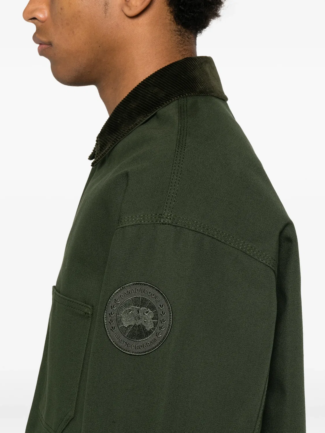 Пальто Beaumont зеленое с вельветовым воротником Canada Goose, зеленый — фото 4